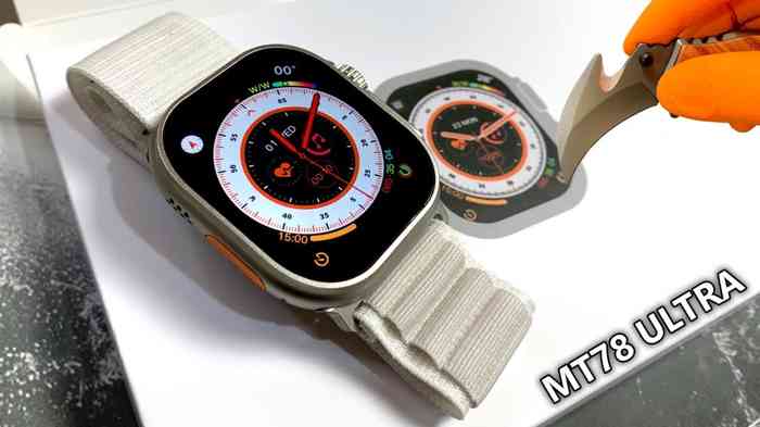 MaituFit MT78 Ultra Music Smart Watch with apple logo